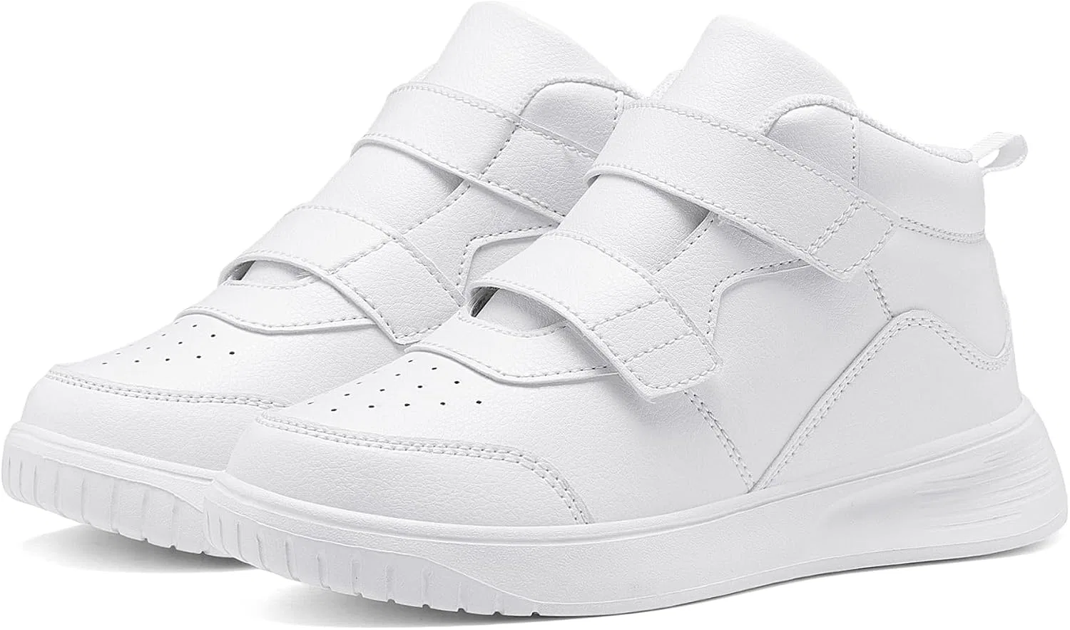 Детские кроссовки для мальчиков с высоким верхом YEESANFUL, White