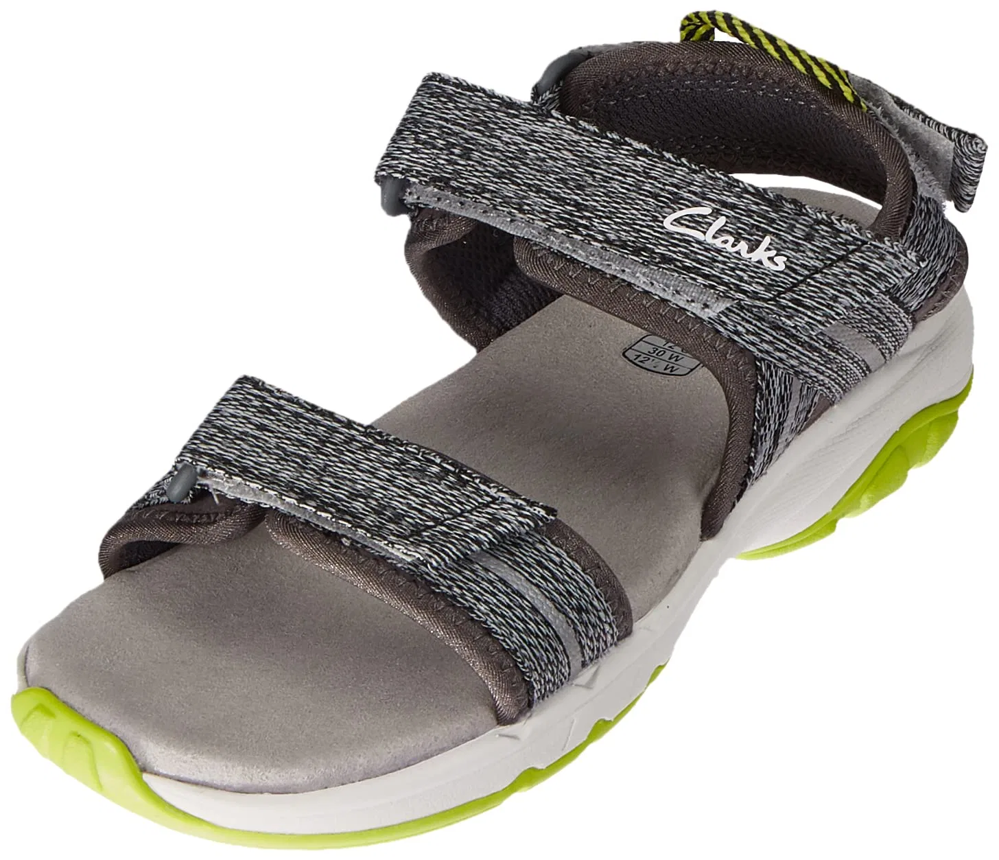 Детские сандалии для девочек с принтом Expo Sea K Clarks, Grey Grey Combi