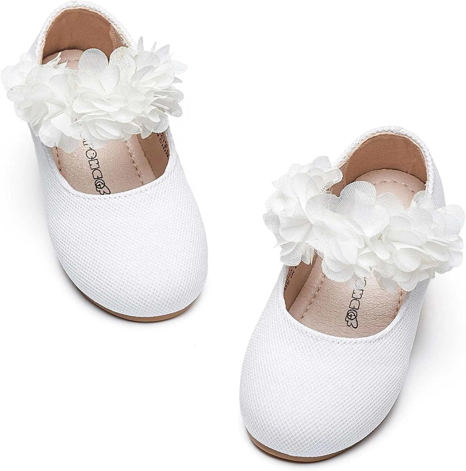 Детские балетки для девочек Mary Janes Kiderence, White