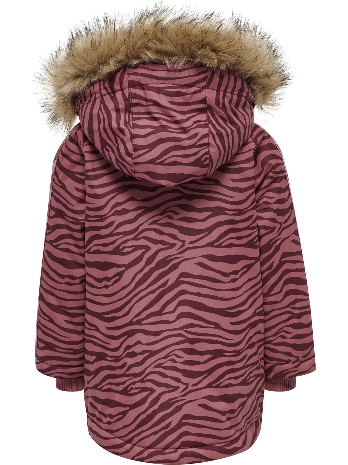 Детская куртка на молнии с капюшоном hmlJESSIE E-Sport Hummel, Rosenholzrot Bordeaux Karminrot — фото 3