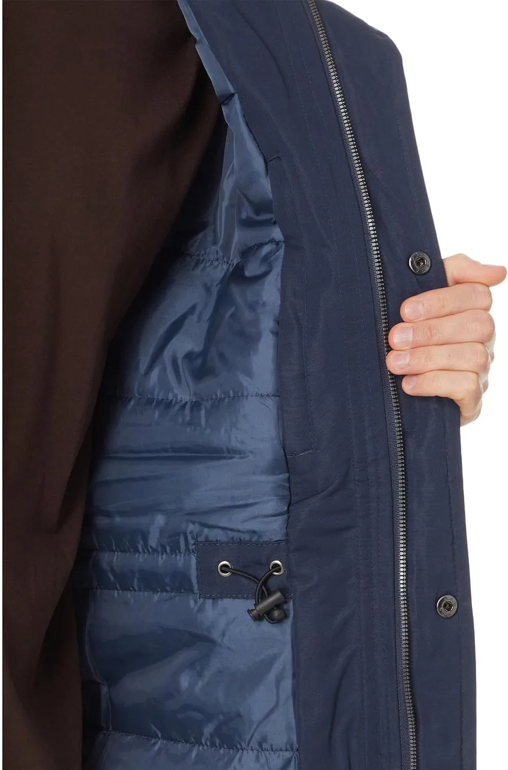 Мужское длинное пальто-парка с капюшоном U.S. POLO ASSN., Classic Navy — фото 3
