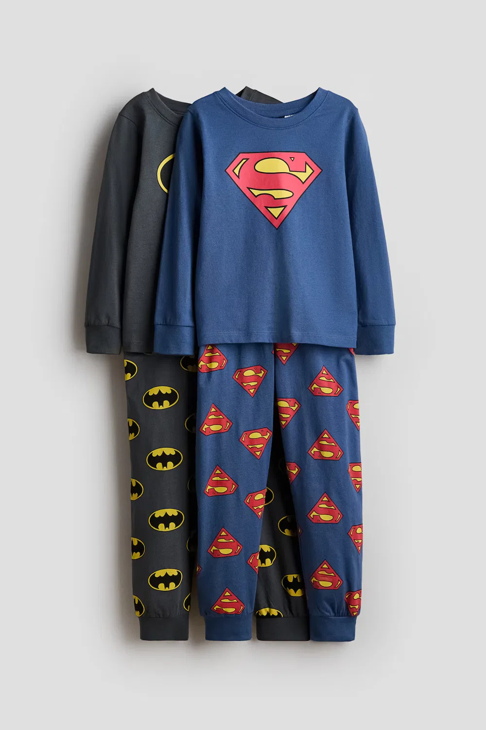 Комплект из 2 хлопковых пижам с принтом H&M, Dunkelblau/Superman