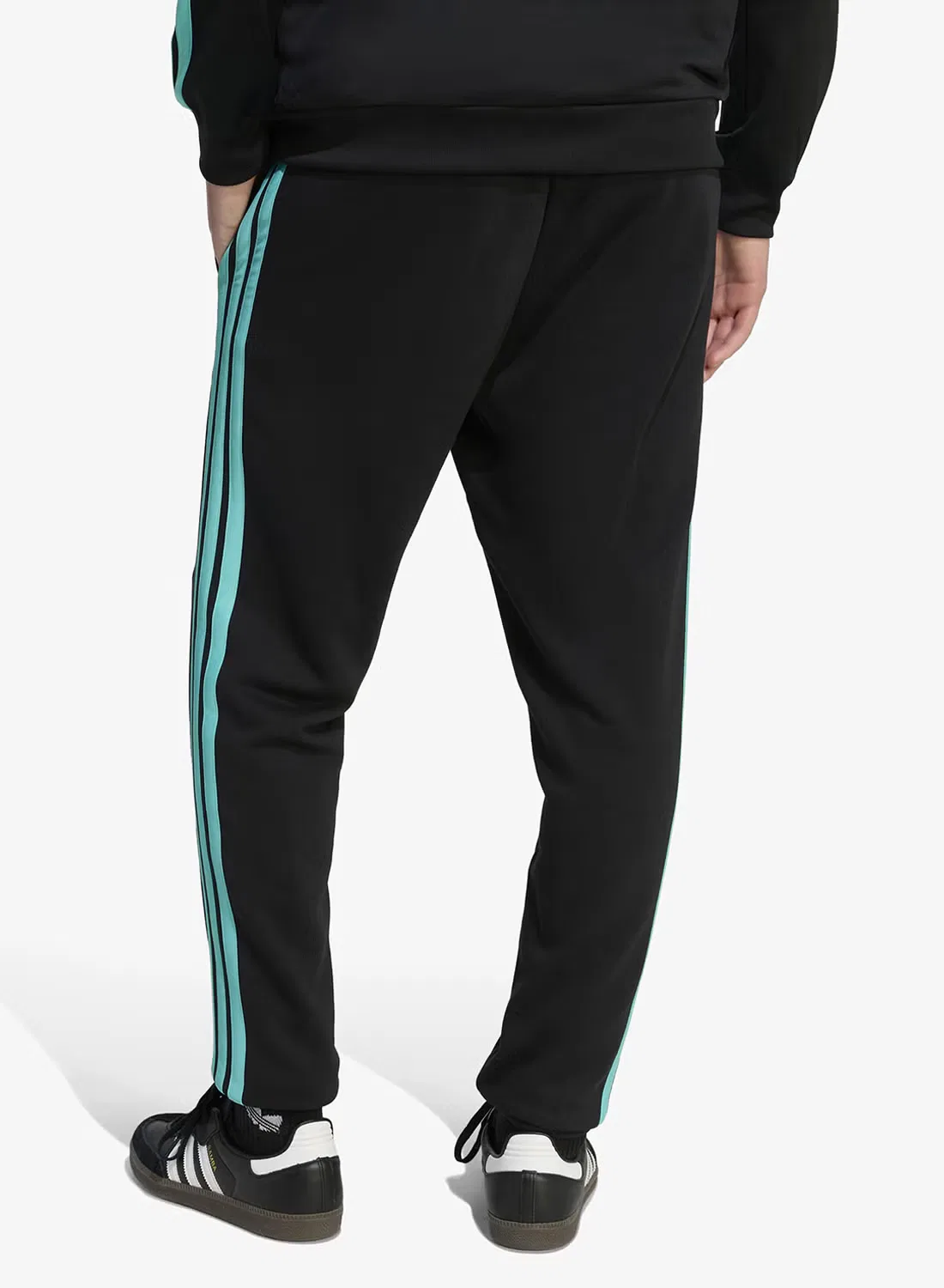 Штаны с кулиской Mercedes DNA Adidas, черный — фото 2