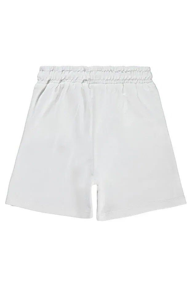 Детские шорты для девочек облегающие Civil Girls, Off White — фото 2