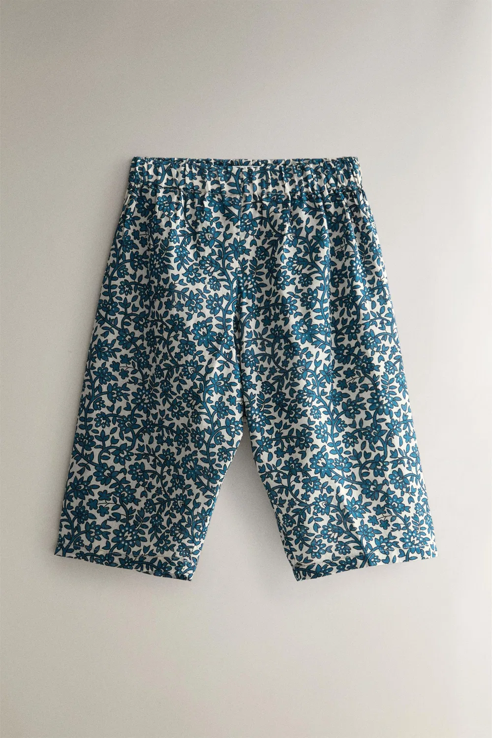 Детские штанишки с цветочным принтом ZARA, Ecru/Blue