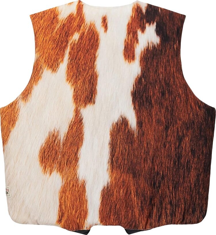 Жилет Stussy Reversible Quilted Vest 'Cowhide', разноцветный — фото 3