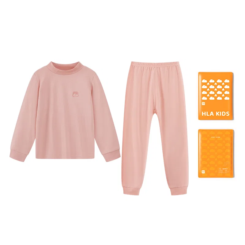 Детский комплект нижнего белья с полуводолазкой HLA, Pink 1012
