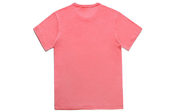 Футболка pastelle red heart t-shirt 'pink' Comme Des Garcons Play, розовый — фото 2