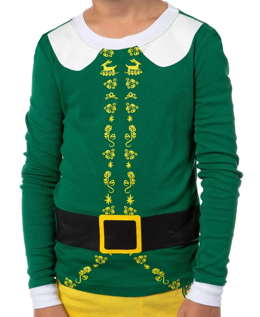 Пижамный комплект с длинным рукавом Holiday Classic Christmas Buddy Elf, Yellow — фото 3