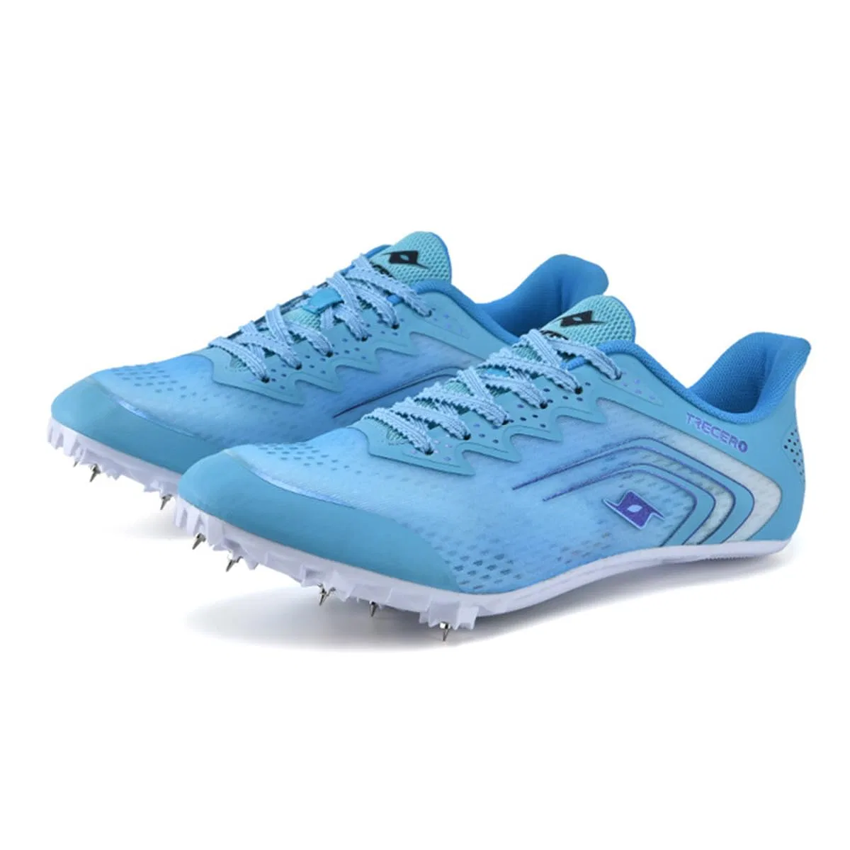 Детские беговые кроссовки с шипами для мальчиков и девочек, Men's Lightweight Athletic Shoes, Blue Blue — фото 3
