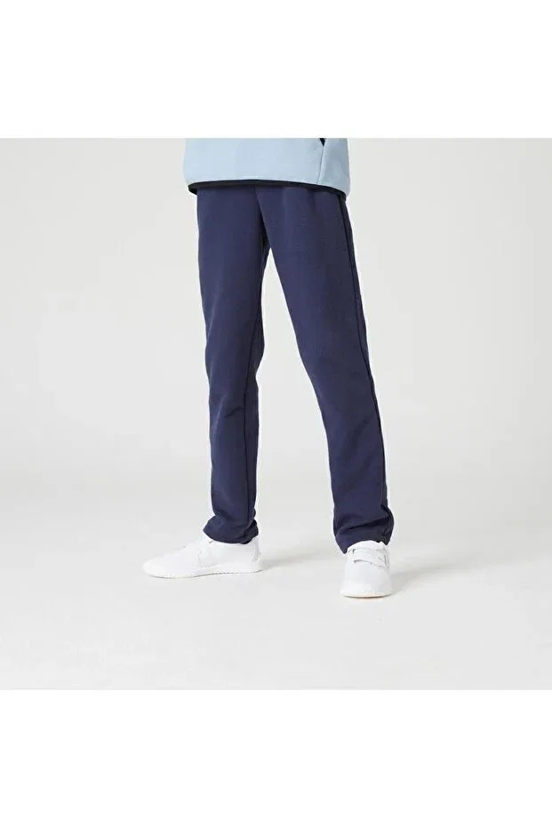 Детские спортивные штаны для мальчиков прямого кроя Sportswear Decathlon, Dark Navy Blue