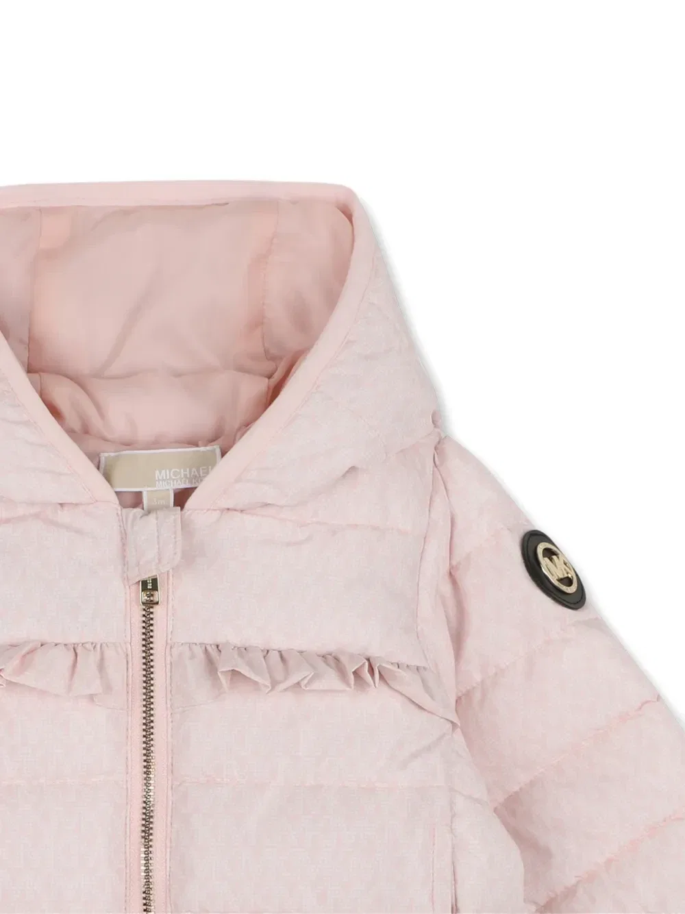 Куртка с оборками и логотипом Michael Kors Kids, розовый — фото 3
