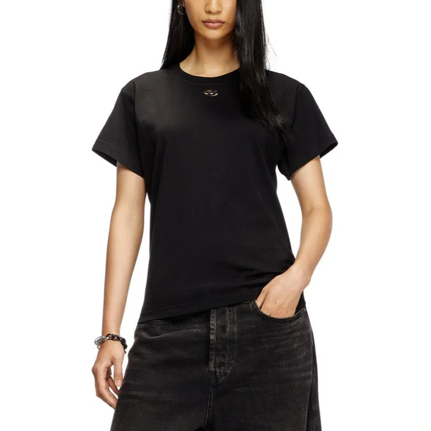 Футболка с круглым вырезом T-Marey, DIESEL, Black — фото 3