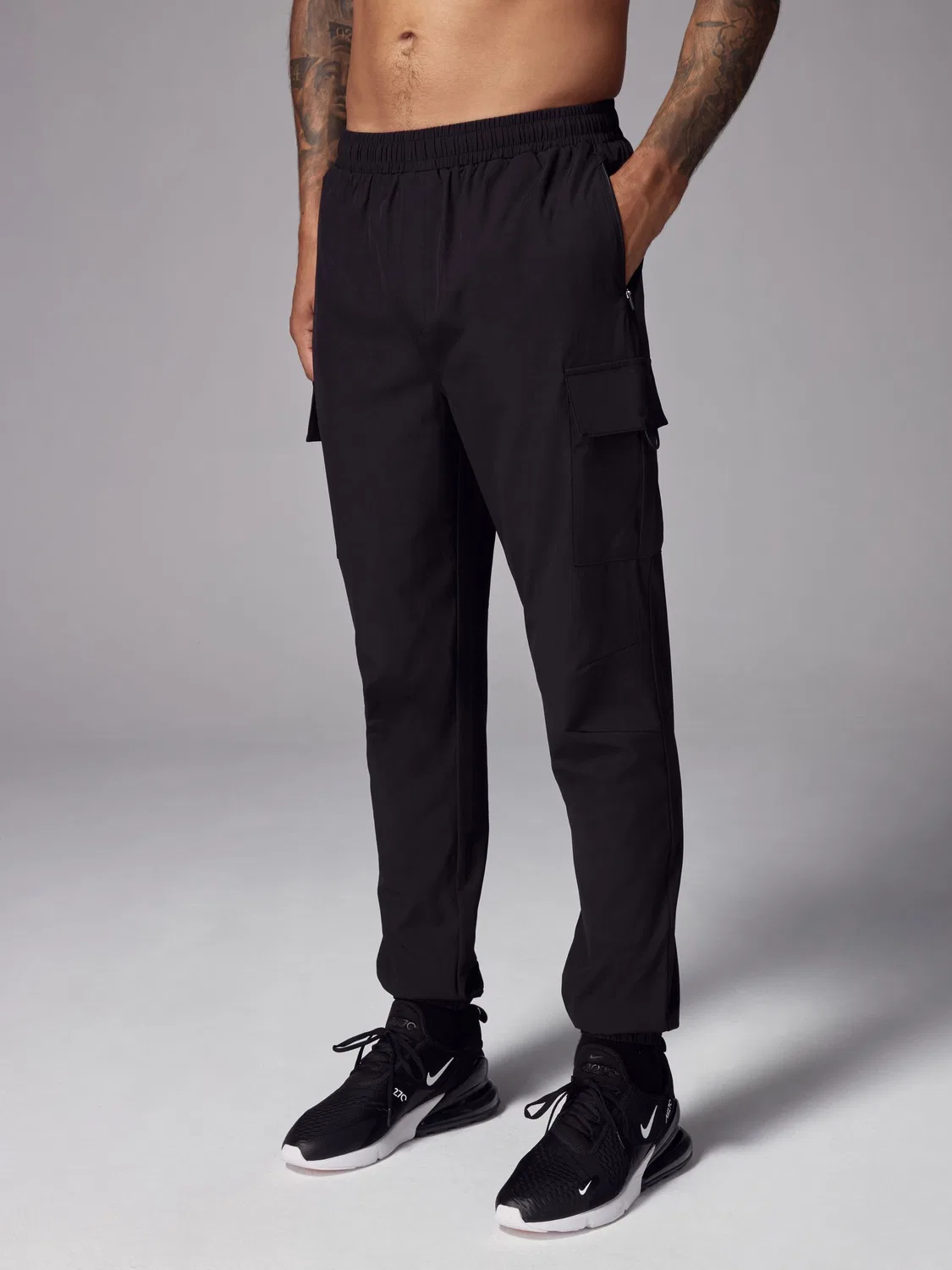 Джоггеры активные карго, Slim Fit Next, черный