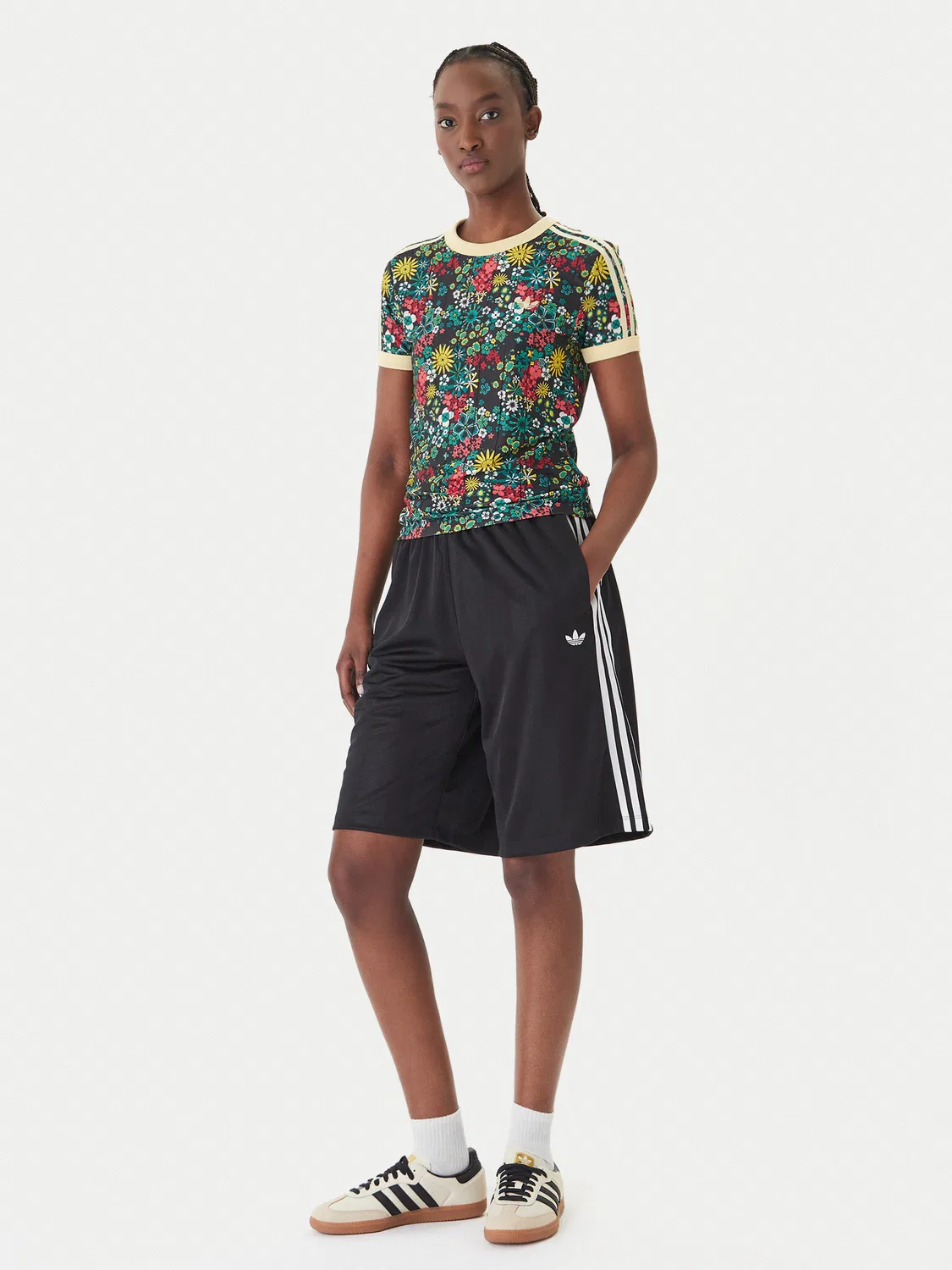 Женская футболка стандартного кроя Liberty London Adidas, разноцветный — фото 2