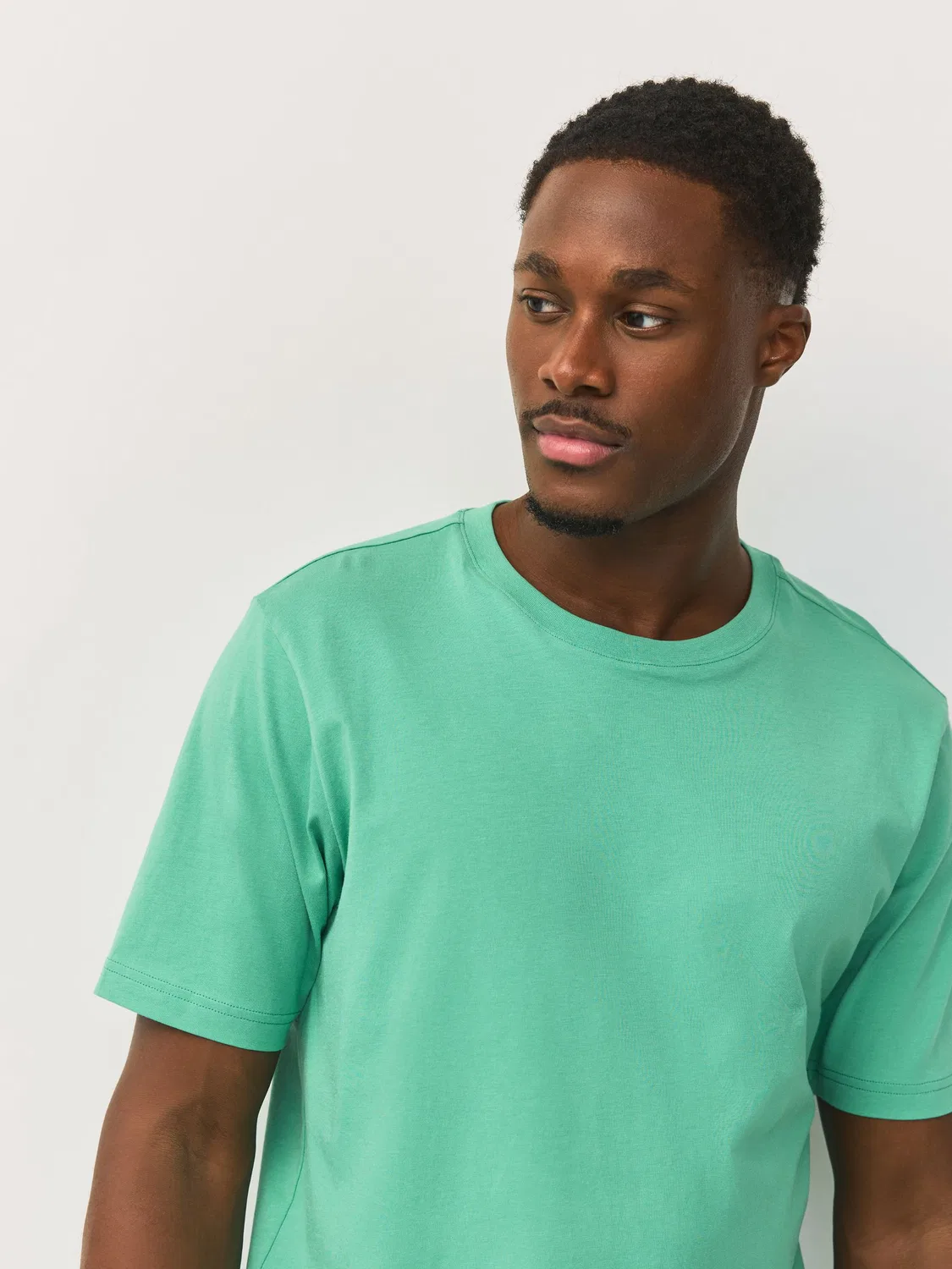 Футболка с круглым вырезом, Regular Fit, Essential Next, зеленый мятный — фото 3