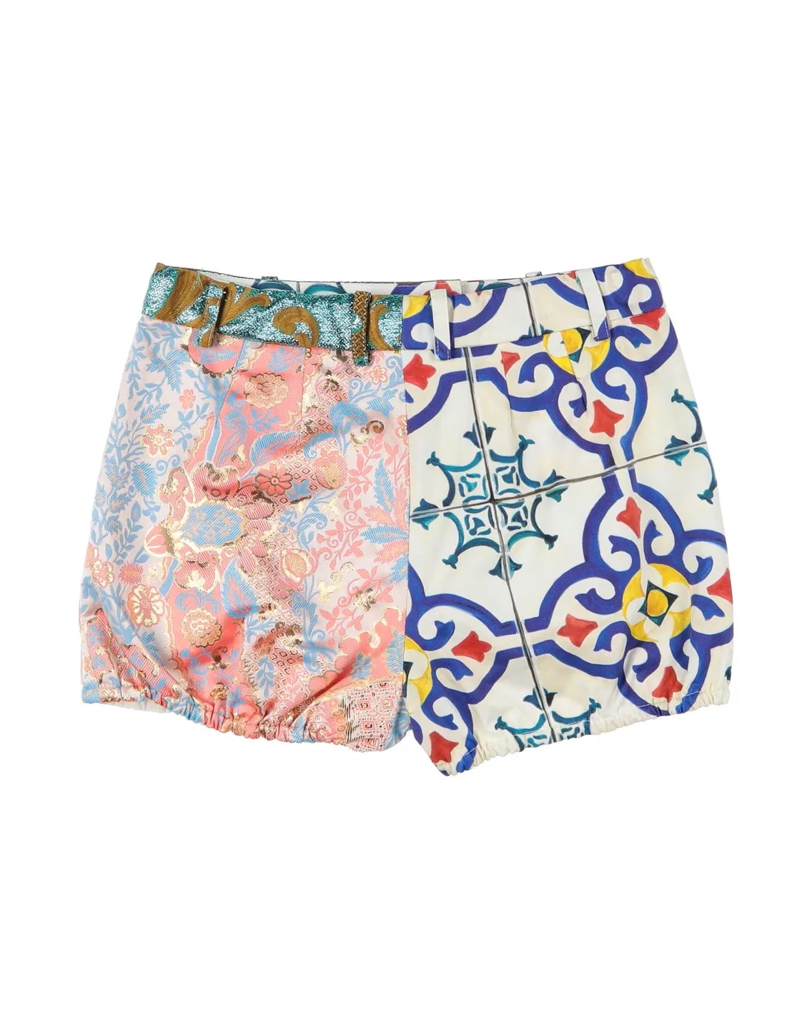 Детские шорты для девочек с цветочным принтом Dolce&Gabbana, розовый — фото 2