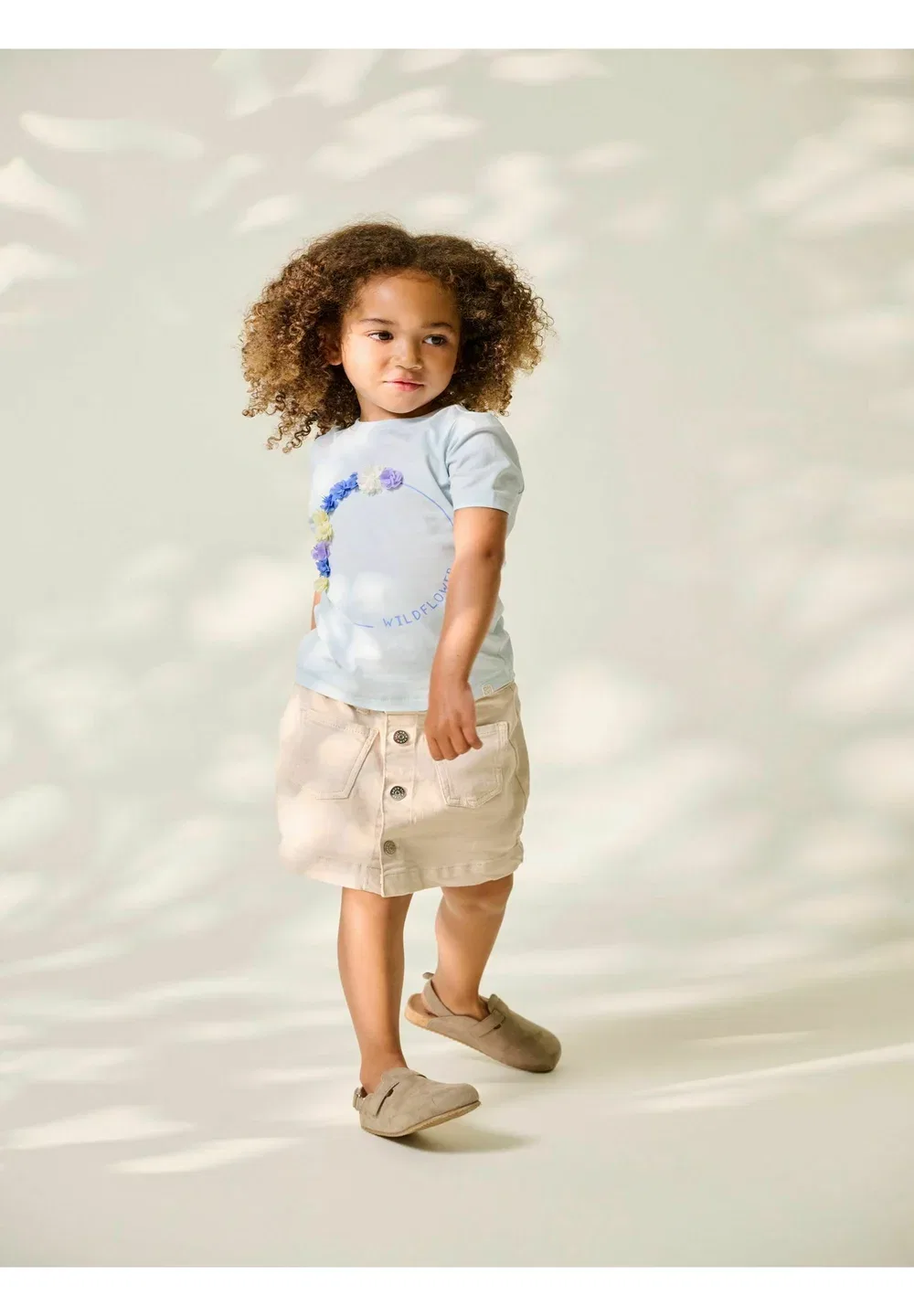 Jeansrock kmgamazing Jeansrock Kurzer Rock - юбка-трапеция Only Mini, Oatmeal