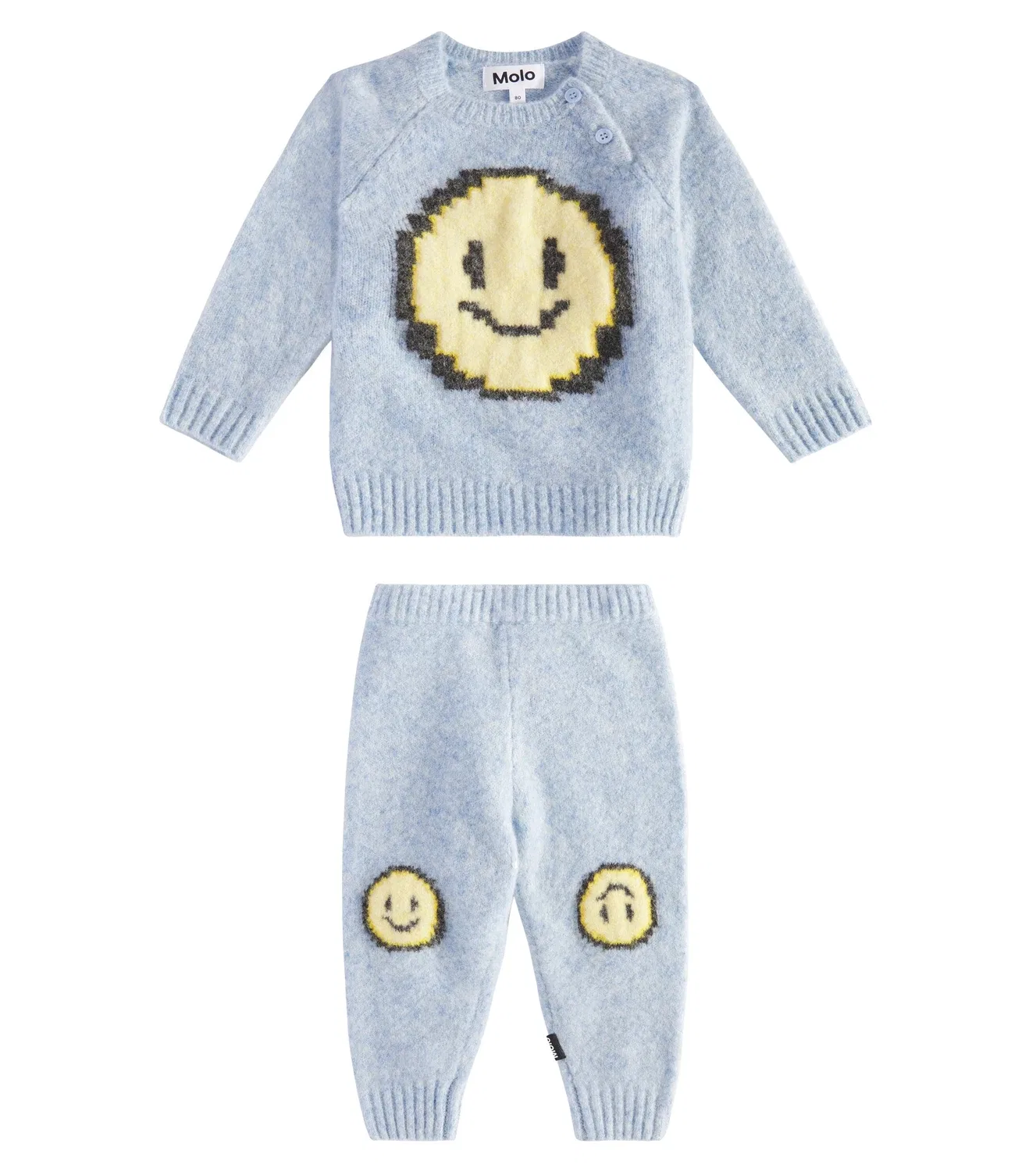 Комплект из свитера и брюк Baby Bless and Sol Molo, синий