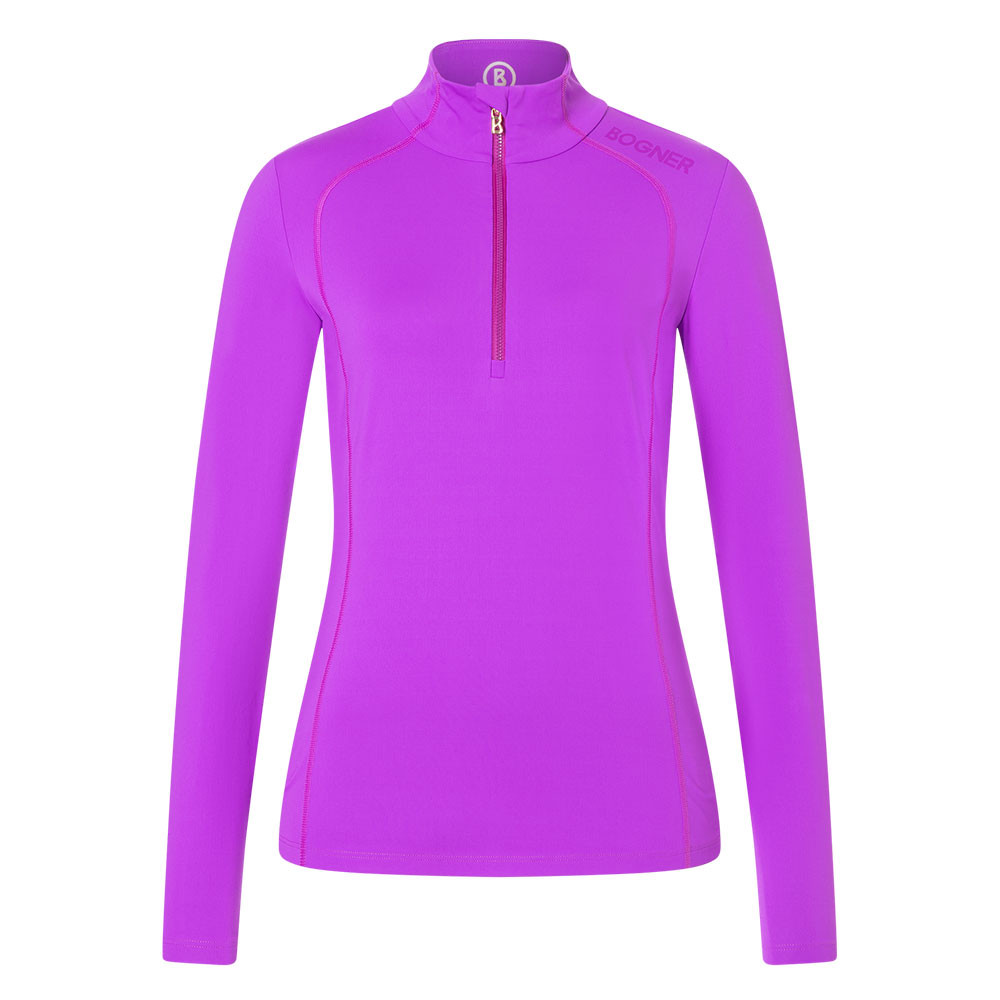 

Куртка-поло Bogner Medita2 с застежкой-молнией на четверть длины (женская), Purple Flower