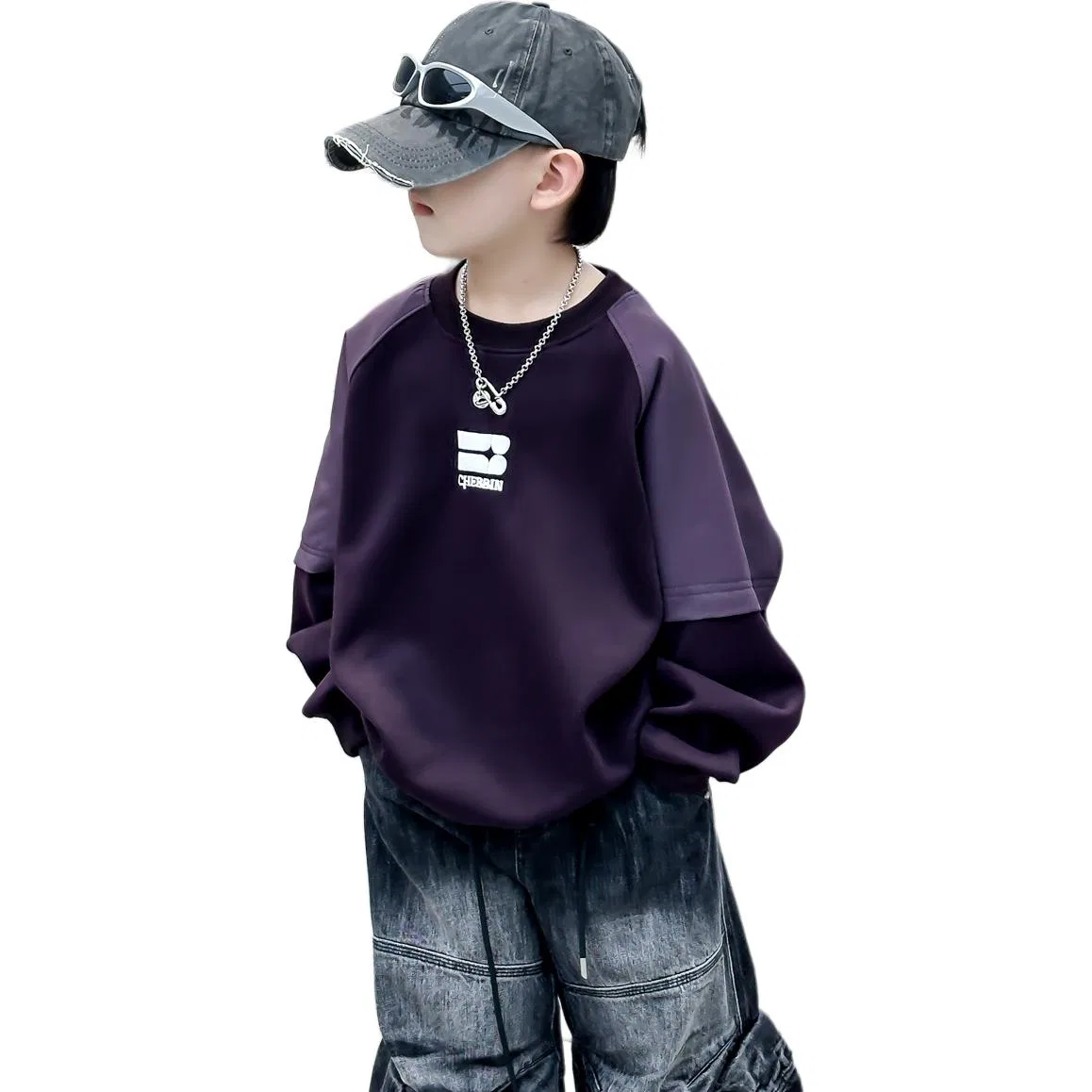 Детское худи Lanza, Dark Purple