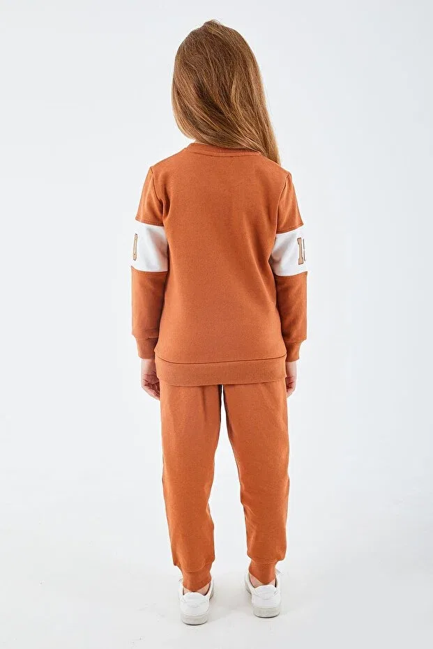 Детский спортивный костюм для девочек с принтом Classic Tile Girls Tracksuit Set U.S. Polo Assn., Tile — фото 4