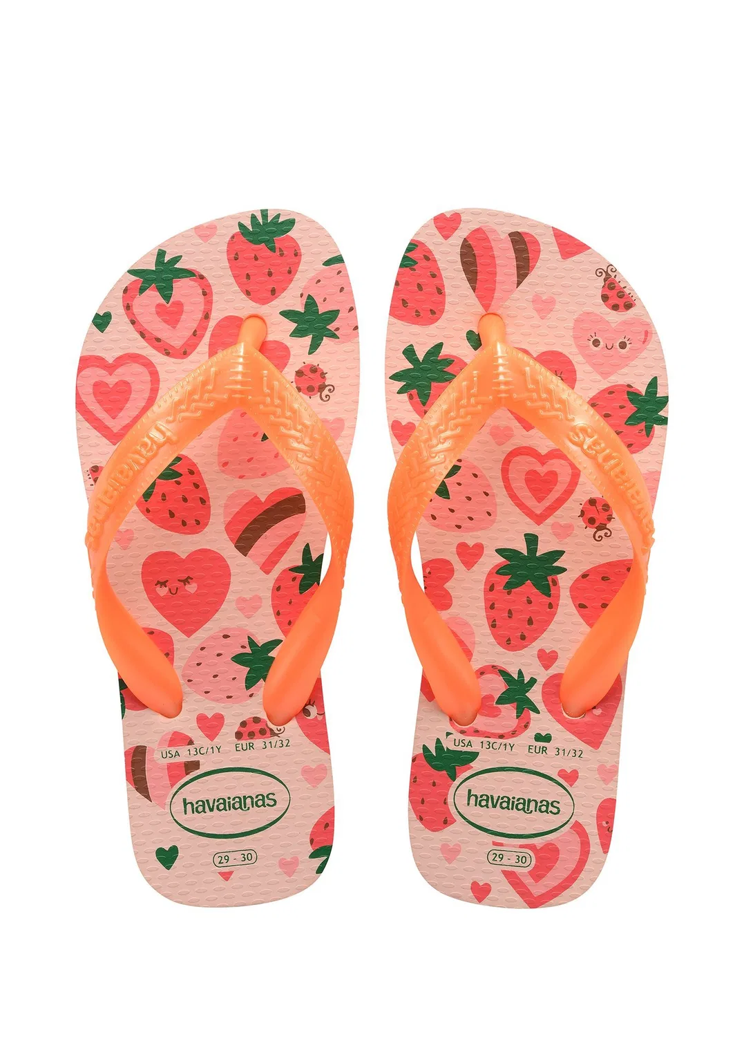 Пляжные тапочки Havaianas Flores, оранжевый