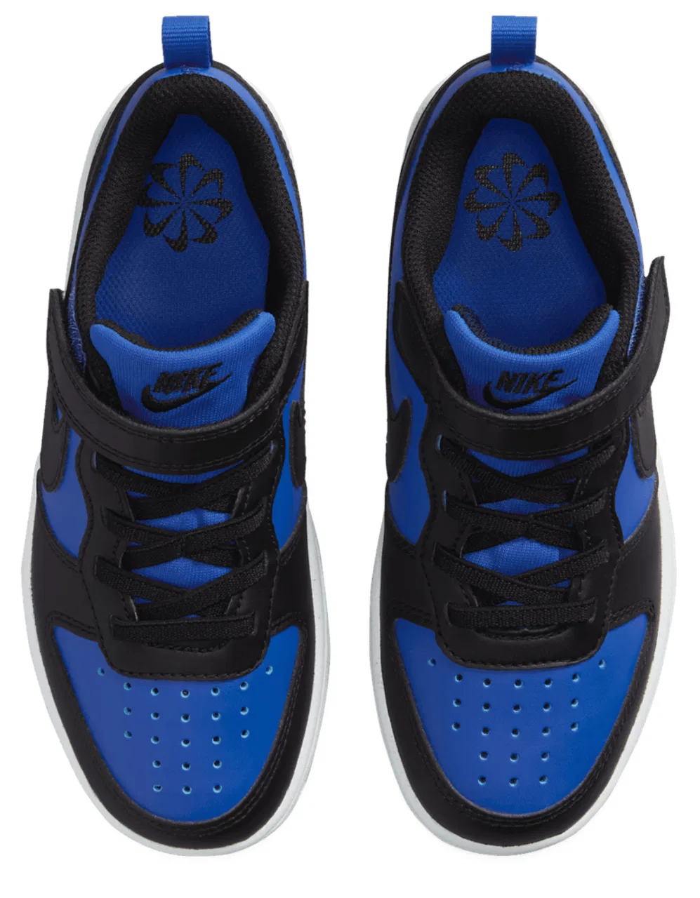 Кроссовки для мальчиков Court Borough Low Recraft Nike, цвет Black/White/Game Royal — фото 4
