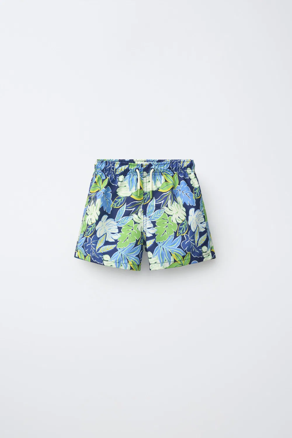 Для детей 6-14 лет / Плавки с принтом в виде листьев ZARA, Blue