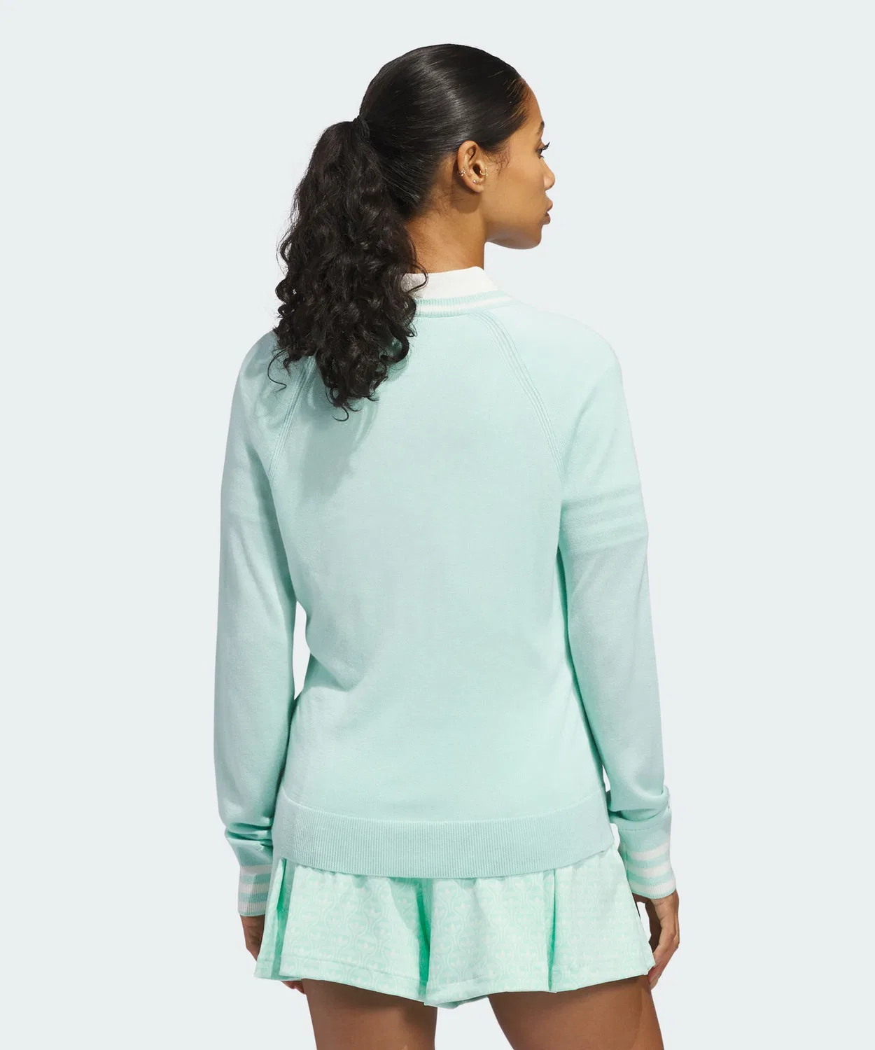 Женский свитер с V-образным вырезом Original Cashmere Adidas, Green — фото 2