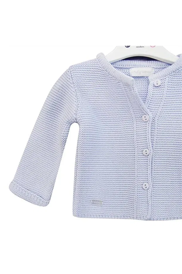Детское пальто для девочек хлопковое Andywawa ac24333 basic baby jacket Generic Brands, Blue — фото 3