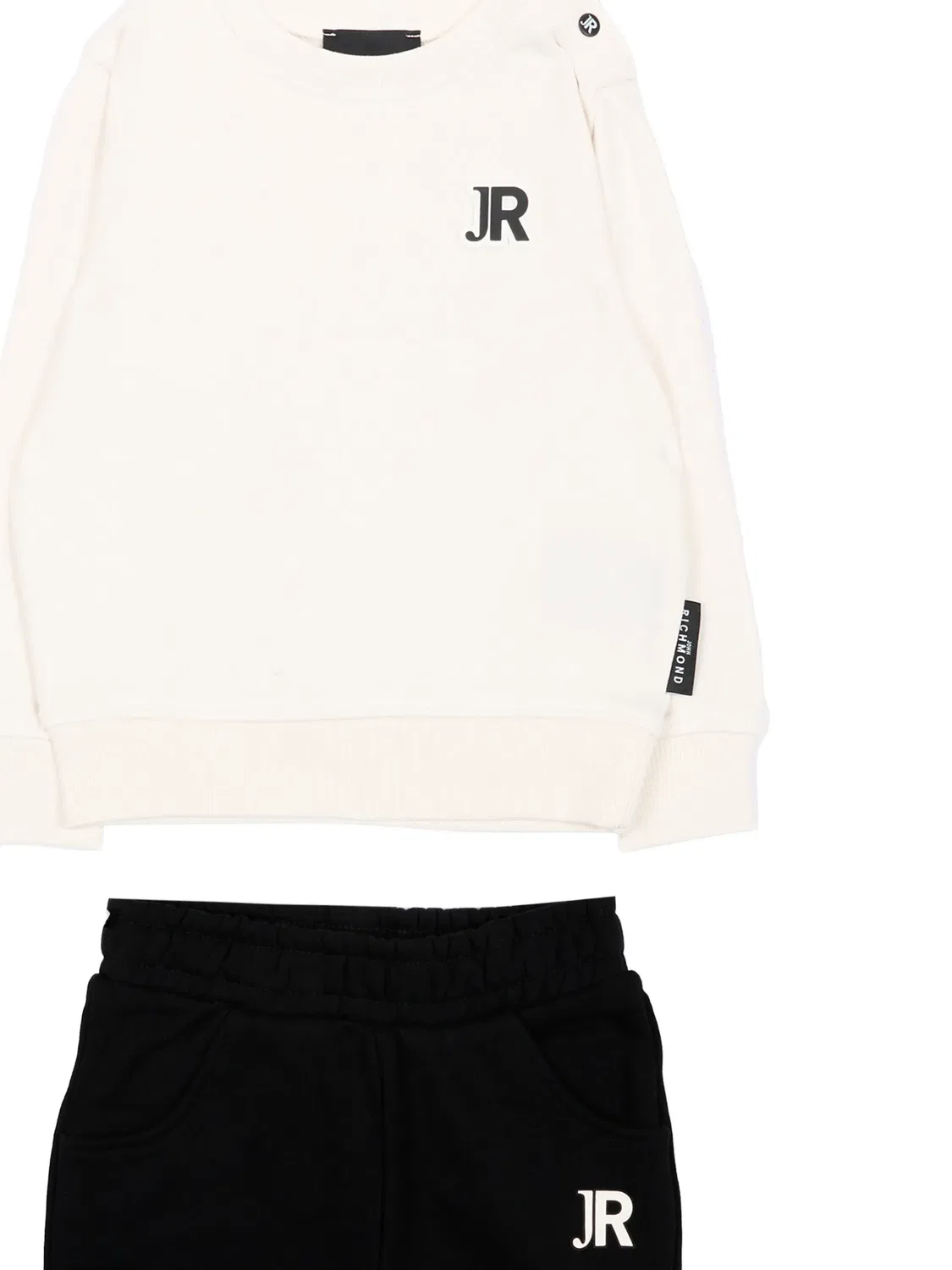 Спортивный костюм с логотипом John Richmond Junior, нейтральные цвета — фото 3