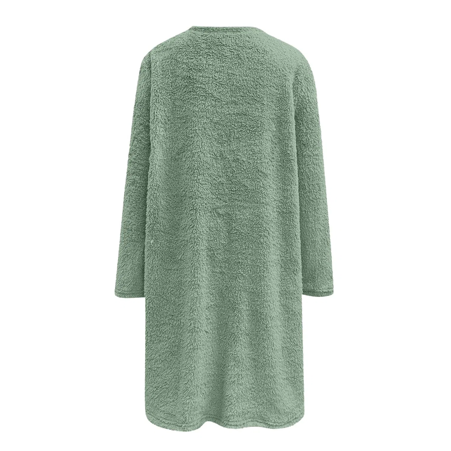 Женское зимнее пальто свободного кроя с длинным рукавом, 100 г, Verde — фото 3