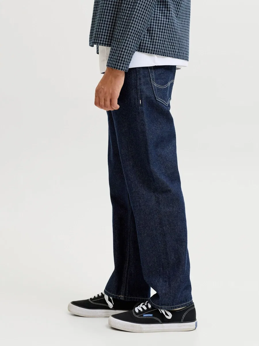 Джинсы Jack & Jones Junior свободного кроя 'JJIChris JJOriginal' цвета морской синевы — фото 4