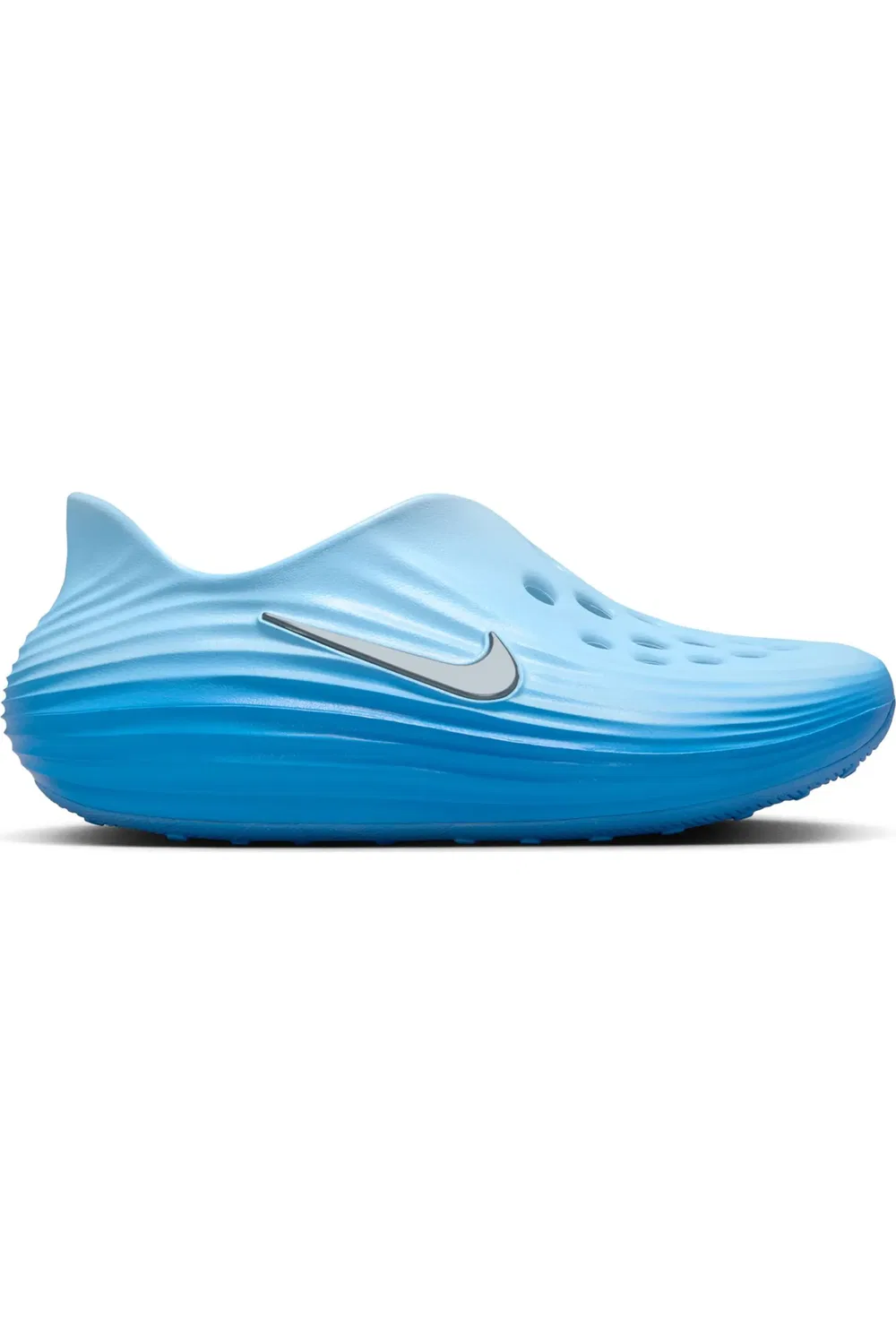Детские кроссовки slip-on на пеноматериале ReactX Rejuven8 Nike, 402 G Blue/M Silv — фото 2