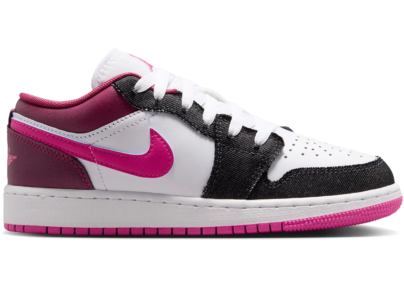 Детские кроссовки Lifestyle Off Noir/White/Desert Pink/Desert Pink Jordan 1 Low SE Jordan