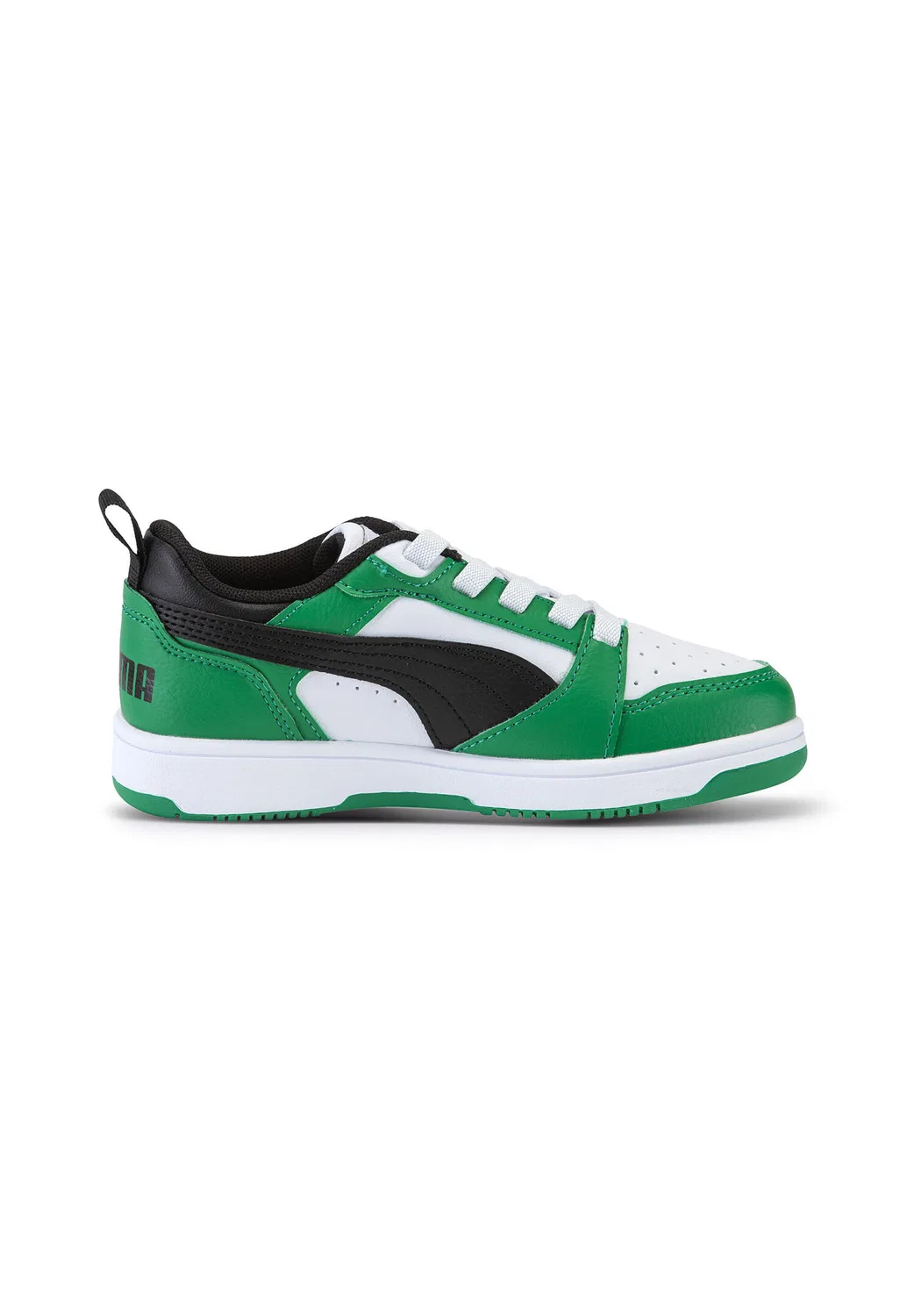 Детские кроссовки Puma Rebound V6 Lo AC PS, Цвет Weiss Grun — фото 2