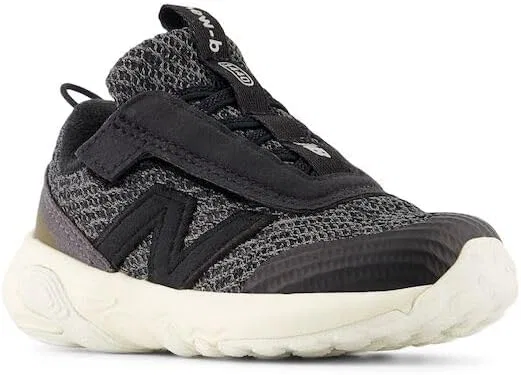 Детские кроссовки для девочек с липучкой New-b 1440 V1 New Balance, Black/Angora — фото 4