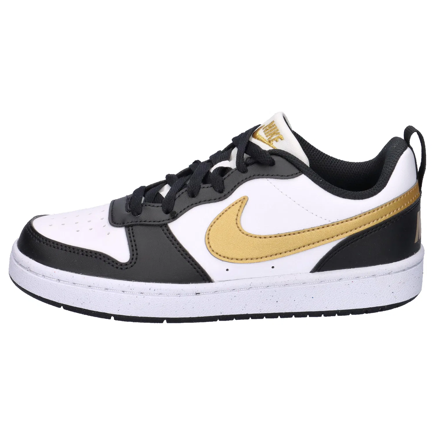 Детские кроссовки с рециклированным материалом Court Borough Low Recraft Nike, Schwarz / Gold — фото 2