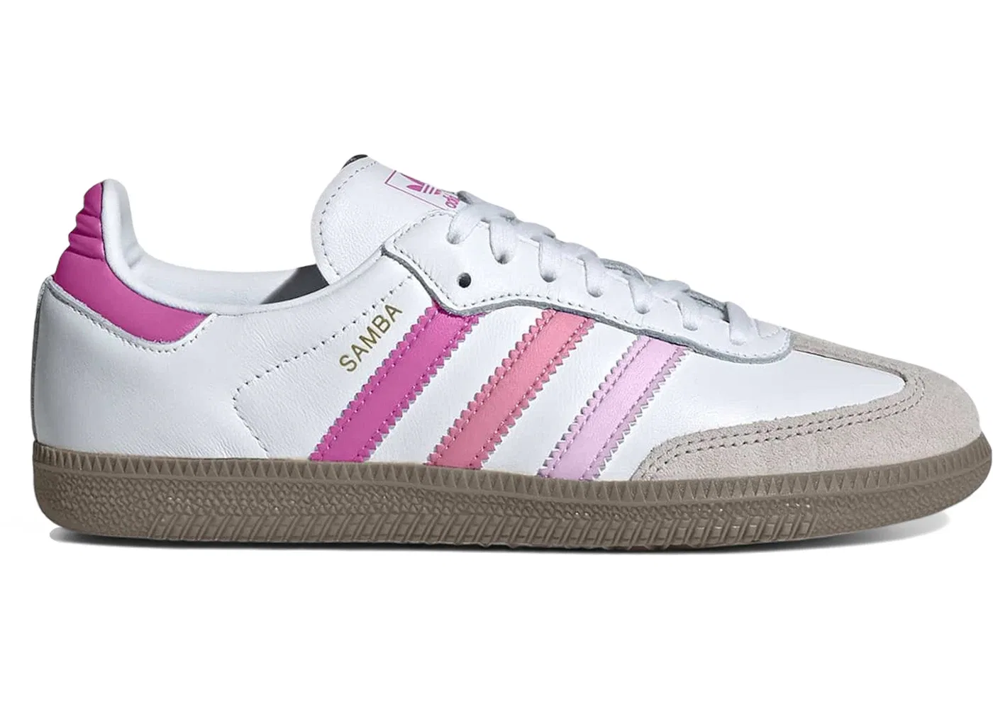 Детские кроссовки lifestyle Adidas Samba OG, Cloud White/Orchid Fusion/Rose Tone
