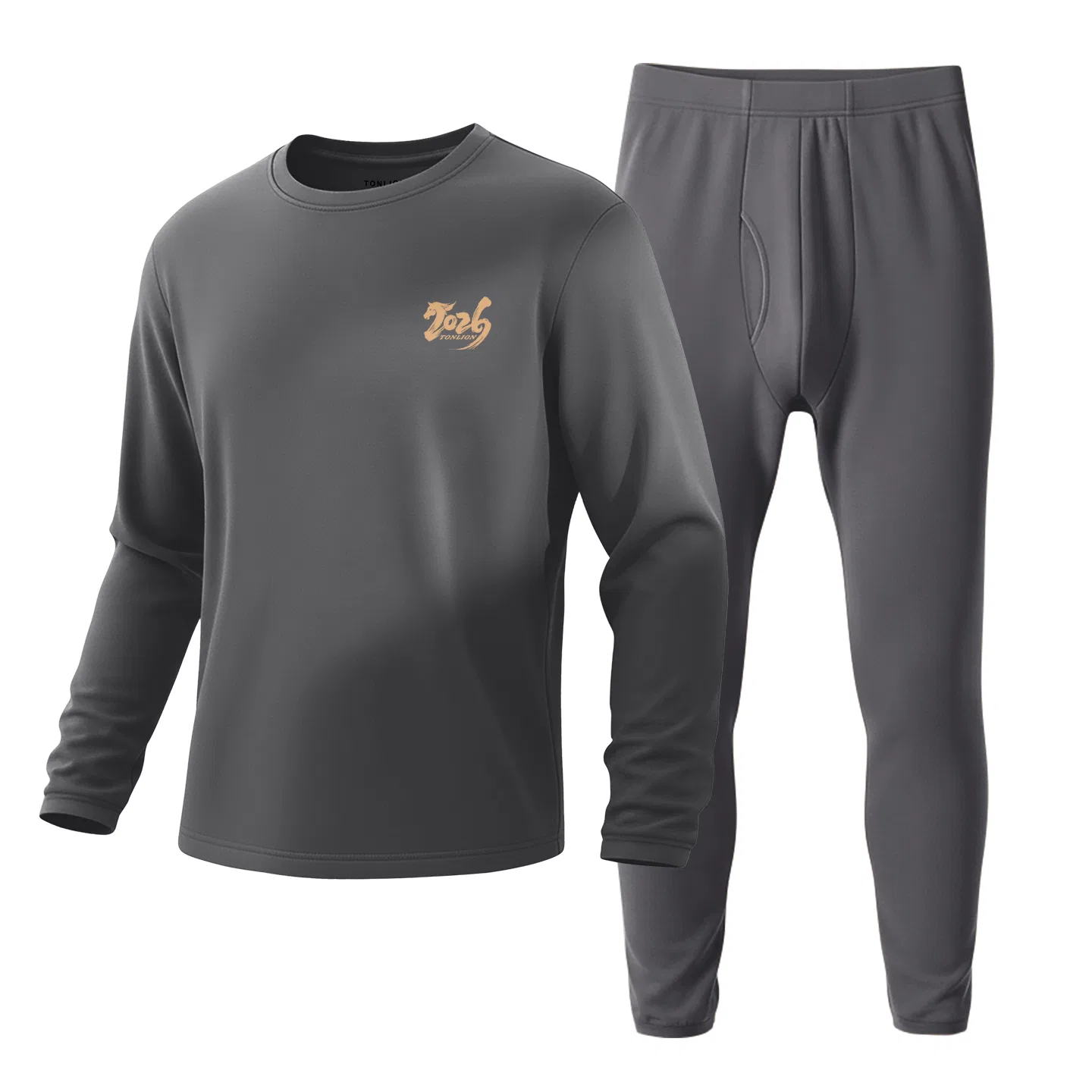 Детский комплект термобелья двусторонний флисовый с начесом Tonlion, Серый