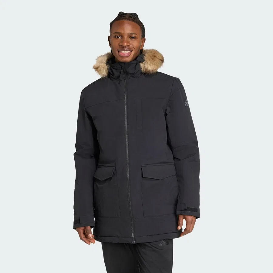 Мужская куртка-парка с капюшоном Paveric Climawarm adidas, Черный
