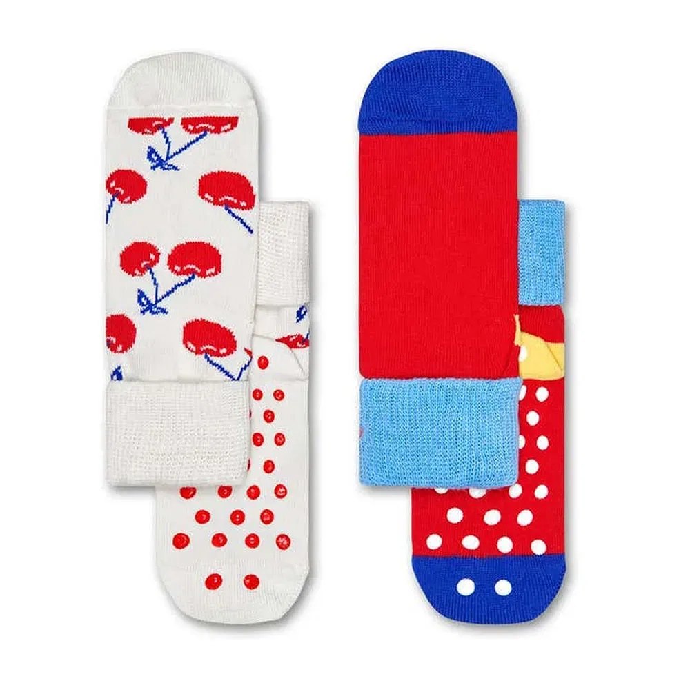 Носки противоскользящие Cherry 2 пары Happy Socks, красный