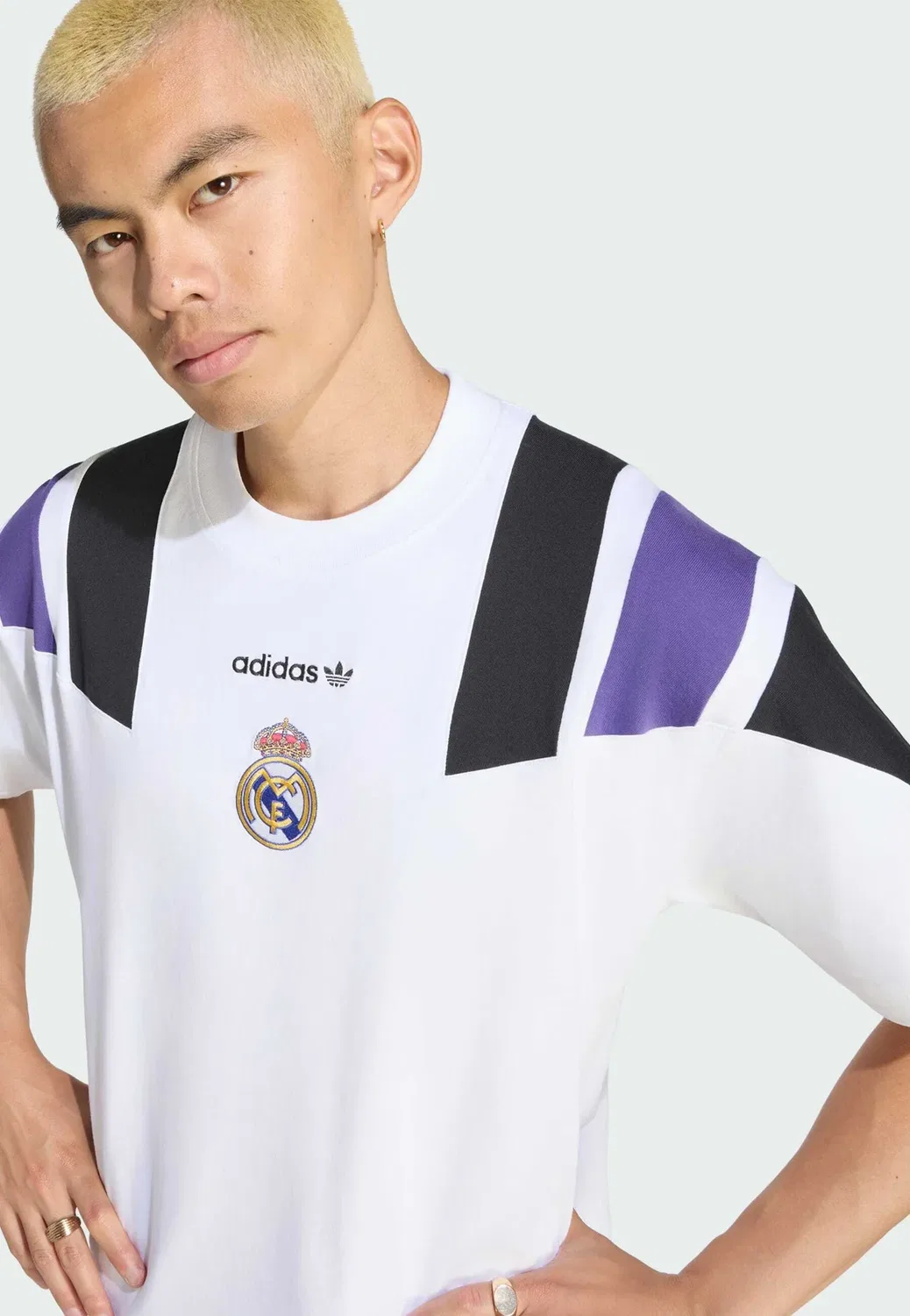 Футболка Real Madrid EQT - клубная одежда Adidas Originals, White — фото 3