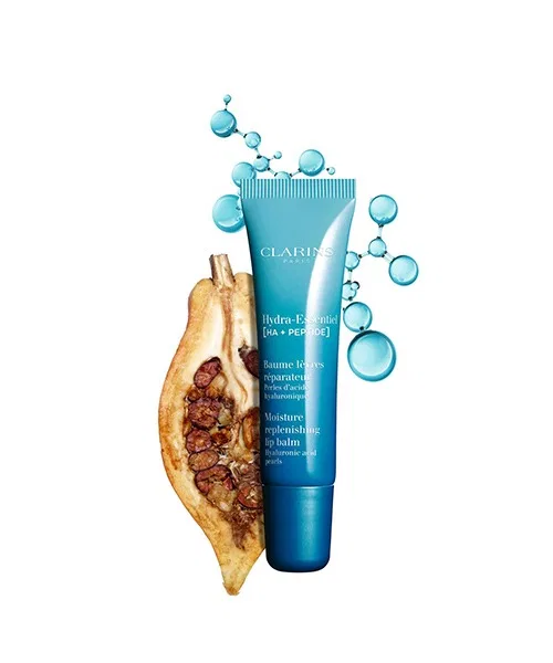 Гигиеническая помада с гиалуроновой кислотой и какао-маслом, модель Idra Essentiel Moisture Lip Balm N CLARINS, Прозрачный