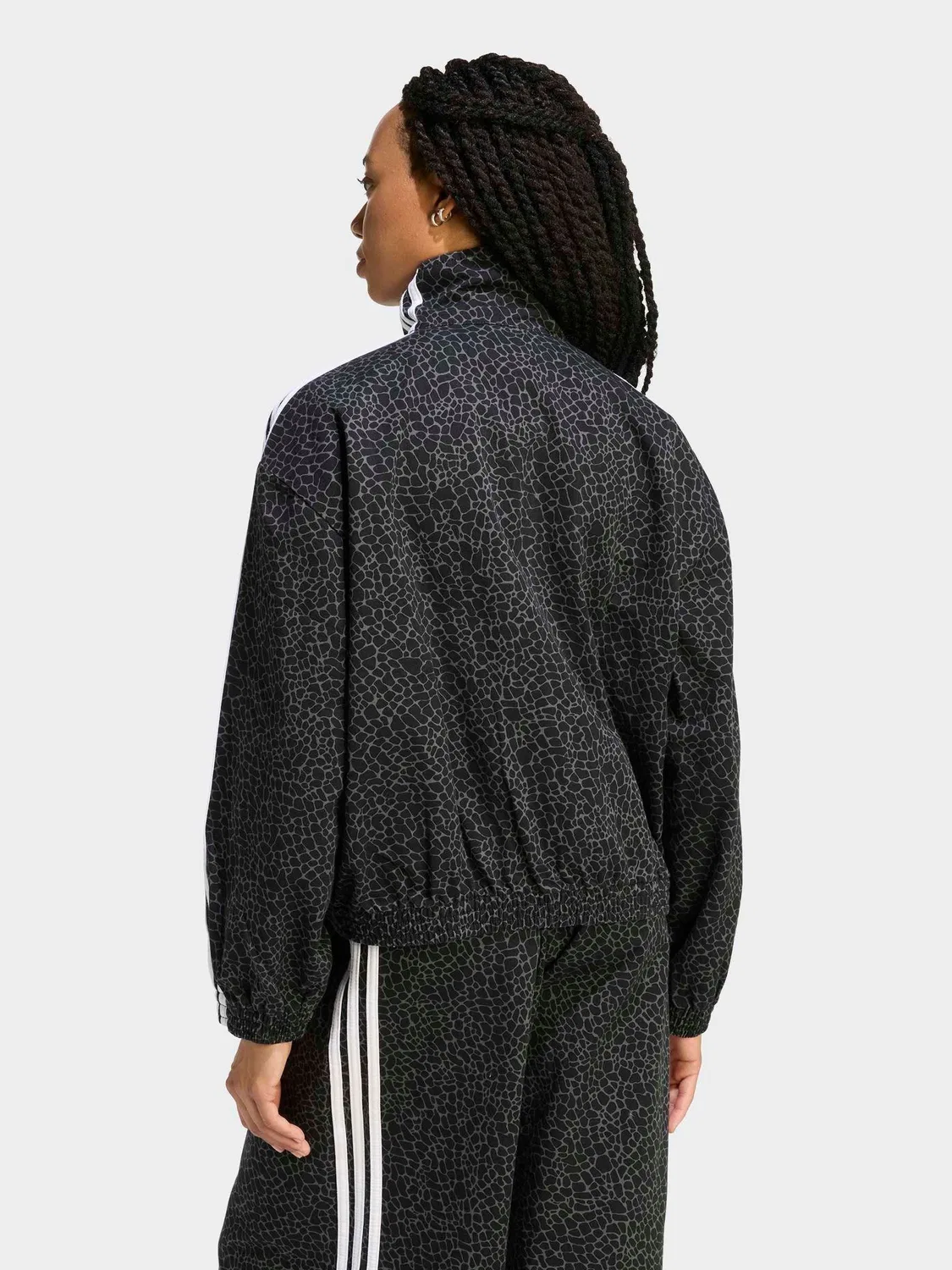 Куртка джинсовая, оверсайз, Firebird adidas originals, черный — фото 2