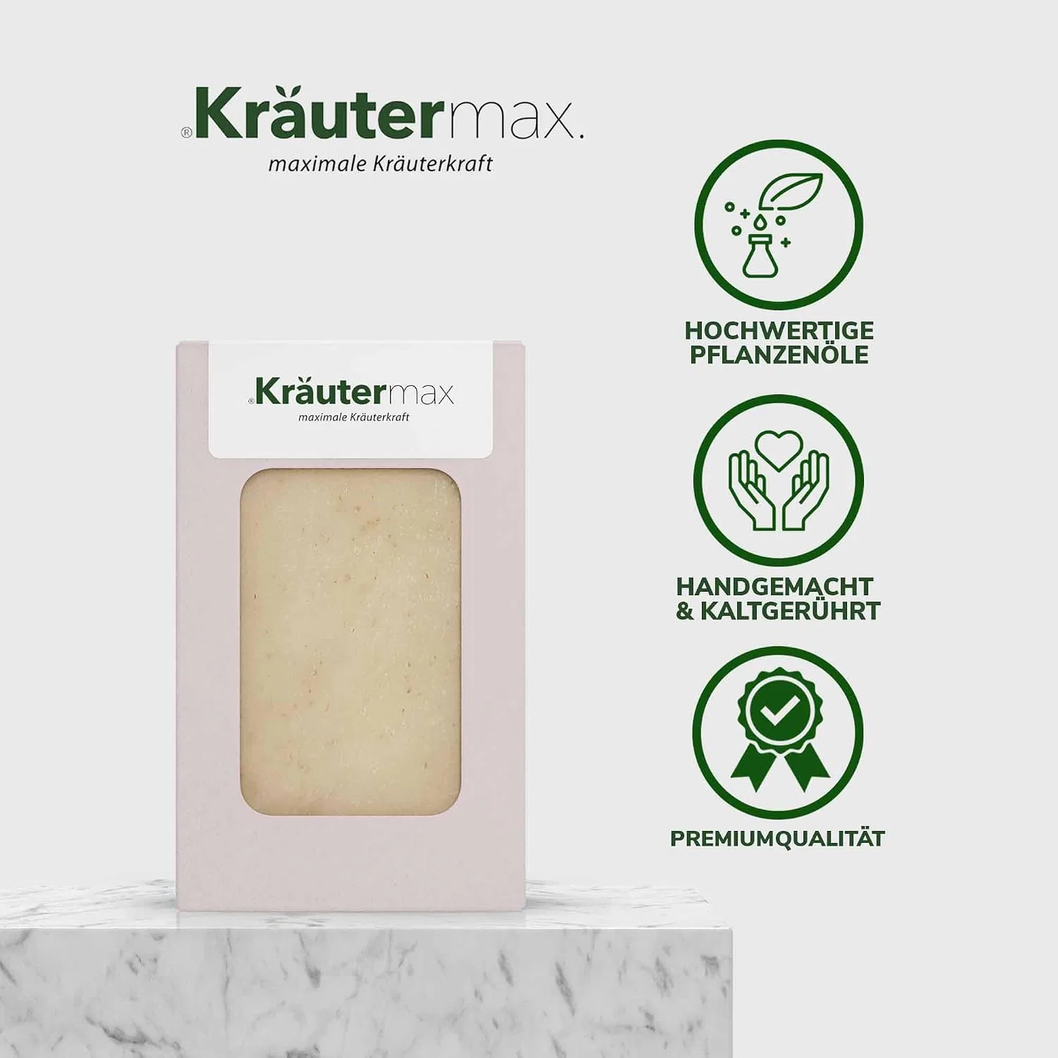 Kräutermax. Твердое мыло с экстрактом ромашки, Kräutermax, 100 г — фото 3