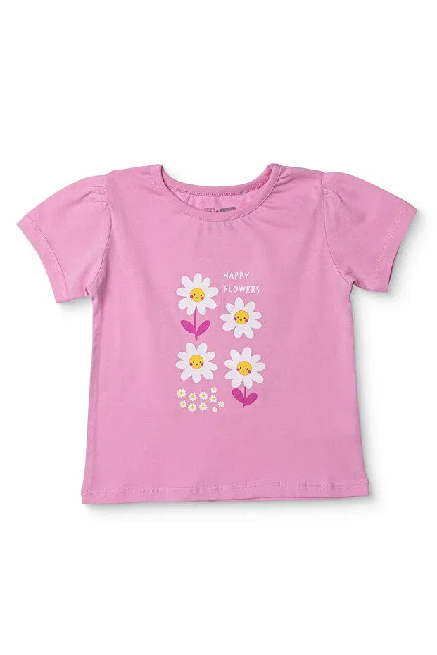 Детская футболка для девочек с принтом Hellobaby Ebebek Hello Baby, Lilac