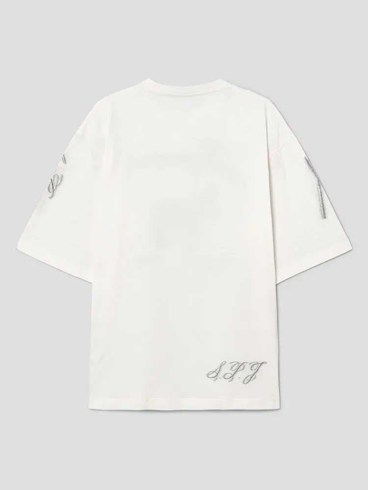 Футболка с жаккардовым принтом, Donkey Jacquard JACQUEMUS, Ivory — фото 2