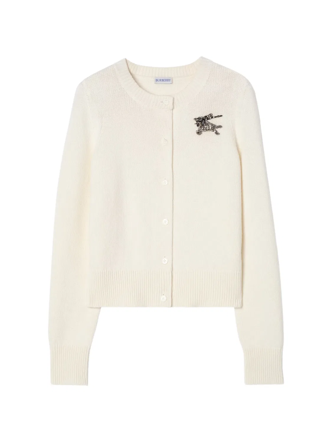 Кашемировый кардиган Knight Burberry, нейтральные цвета